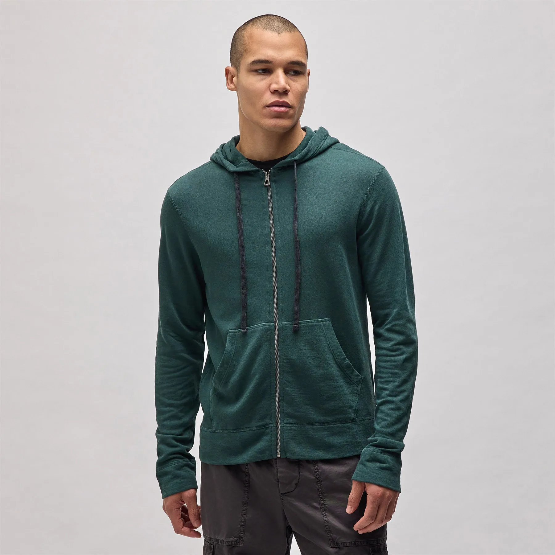 Vintage French Terry Zip Up Hoodie - Canopy Pigment