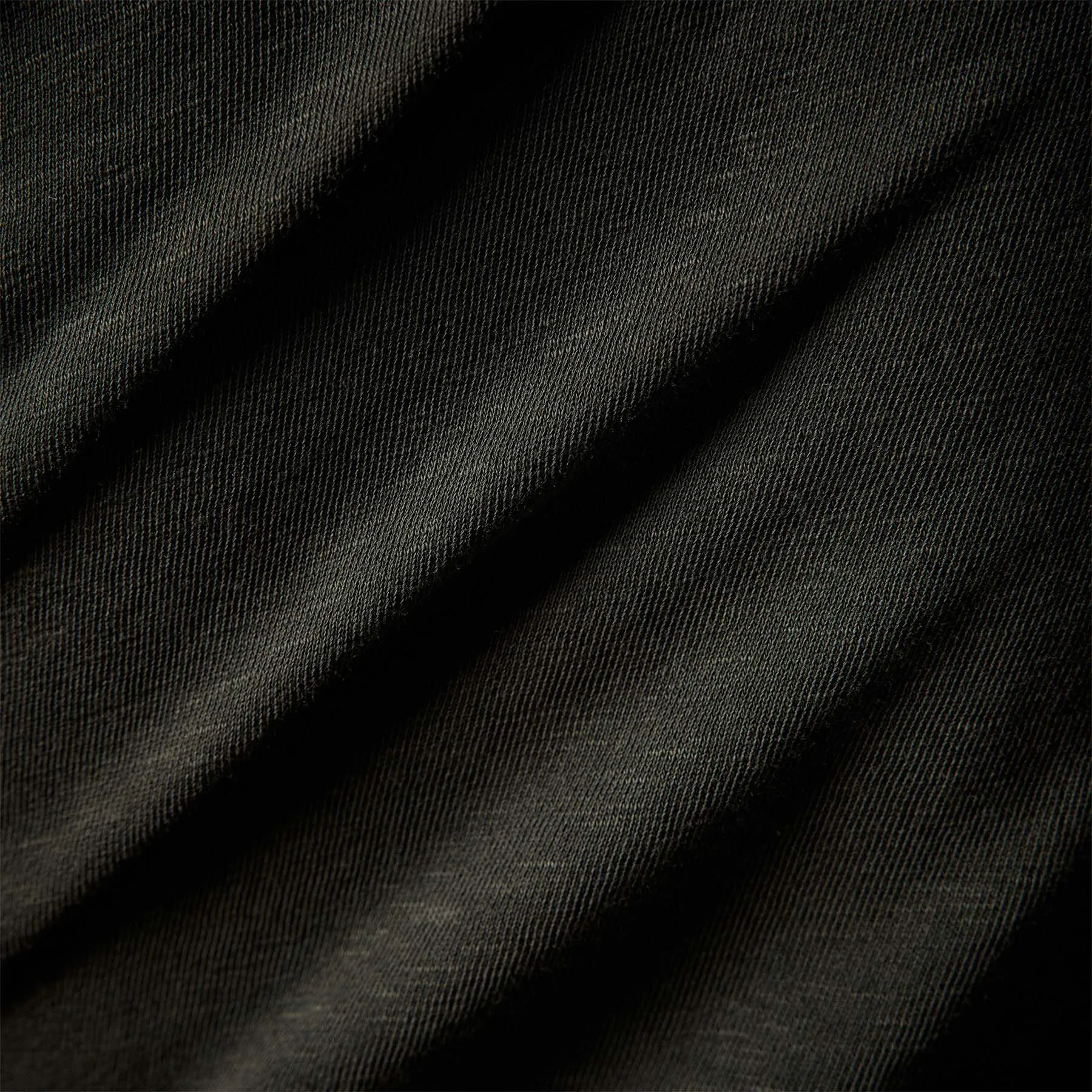 Vintage French Terry Zip Up Hoodie - Dark Olive Pigment