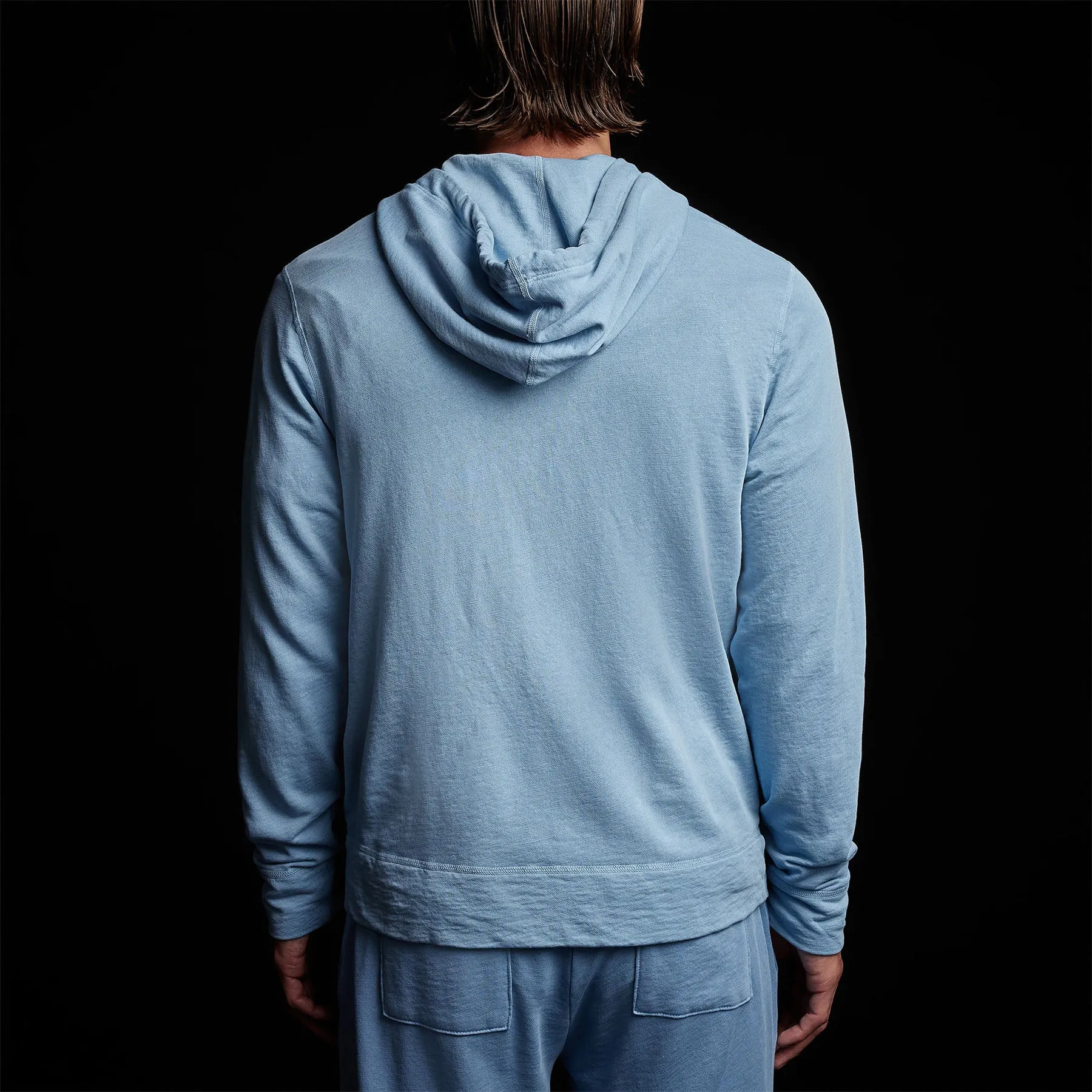 Vintage French Terry Zip Up Hoodie- Delta Pigment