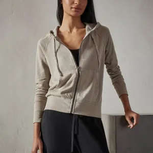 Vintage French Terry Zip Up Hoodie - String Pigment