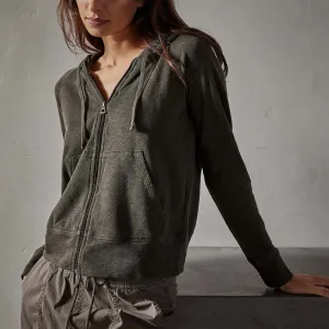 Vintage French Terry Zip Up Hoodie - Tent Pigment