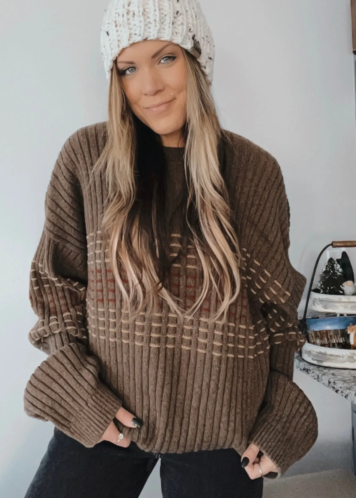 Vintage Minimal Stripe Sweater