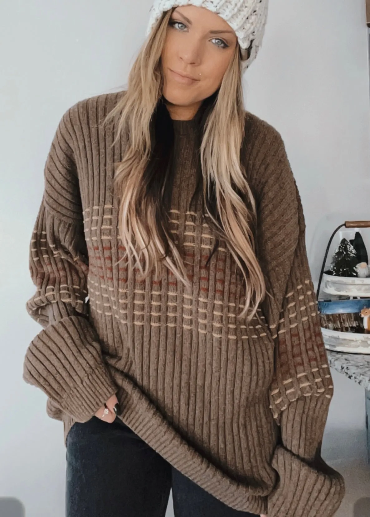 Vintage Minimal Stripe Sweater