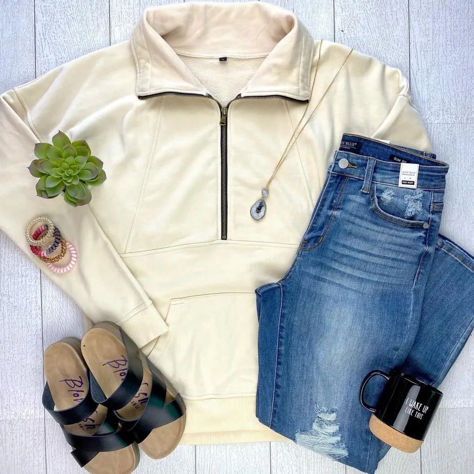 Vintage Wash Half-Zips