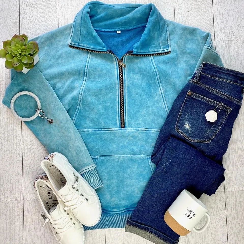 Vintage Wash Half-Zips
