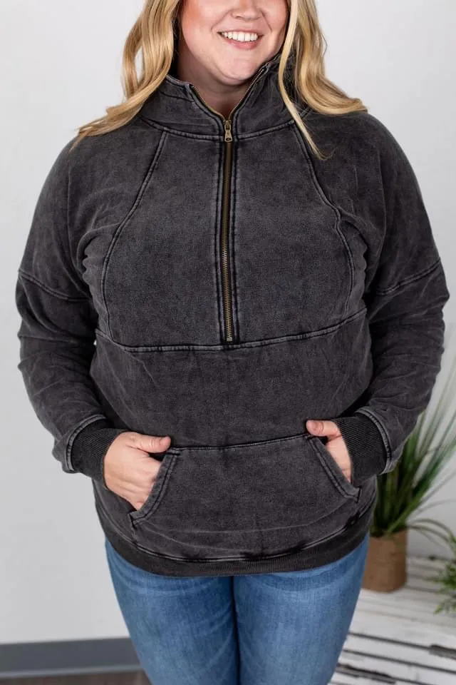 Vintage Wash Half-Zips