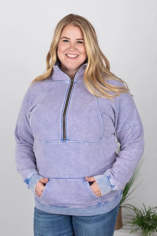 Vintage Wash Half-Zips