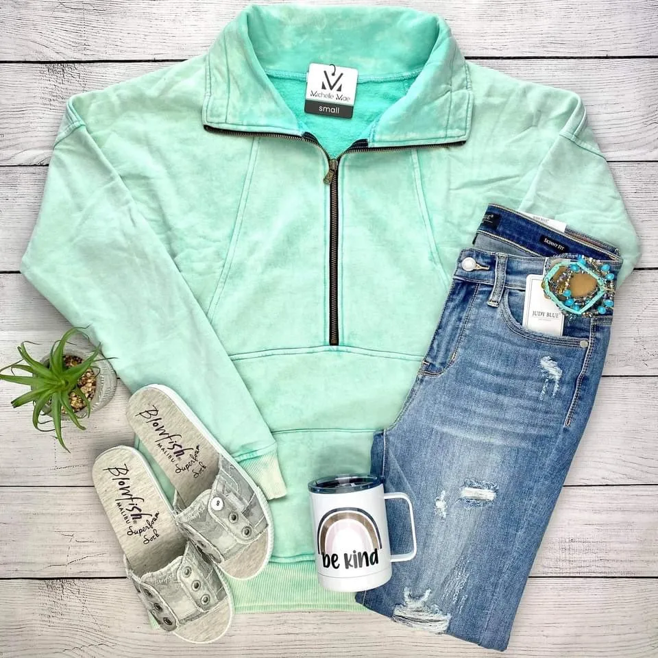 Vintage Wash Half-Zips