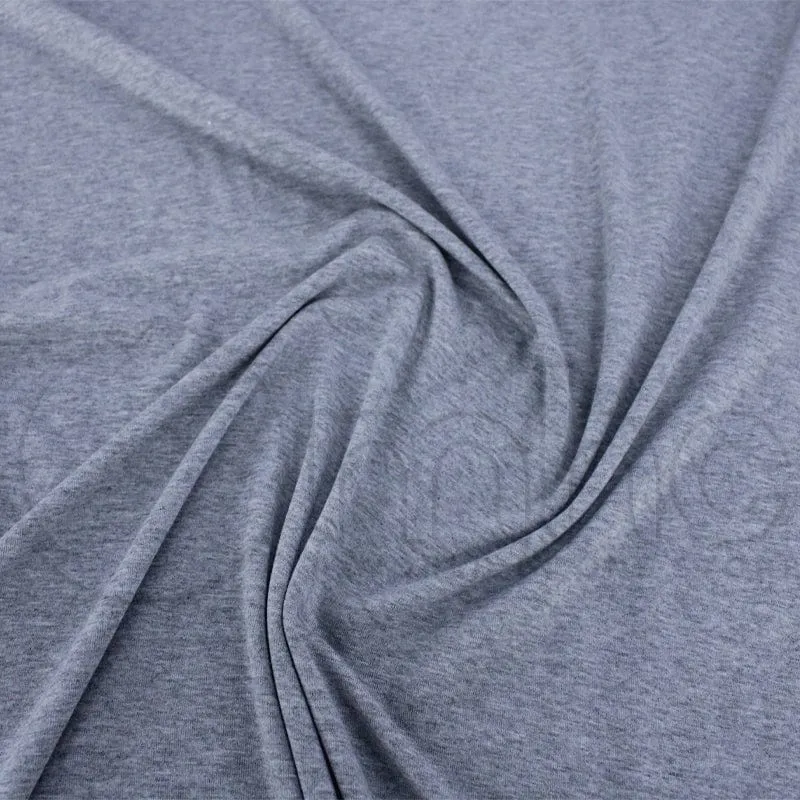 Viscose Lycra Melange Fabric Light Grey 145 cm