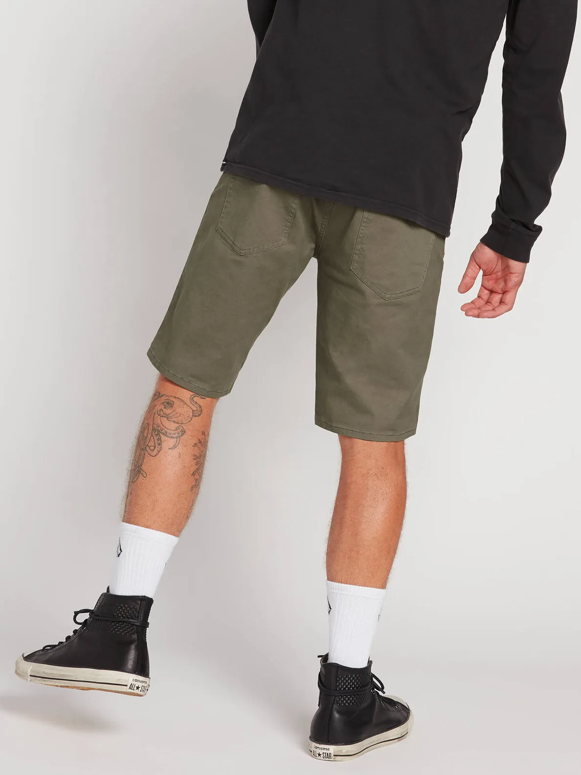 Volcom Solver Lite 5 Pocket Short - Army Green