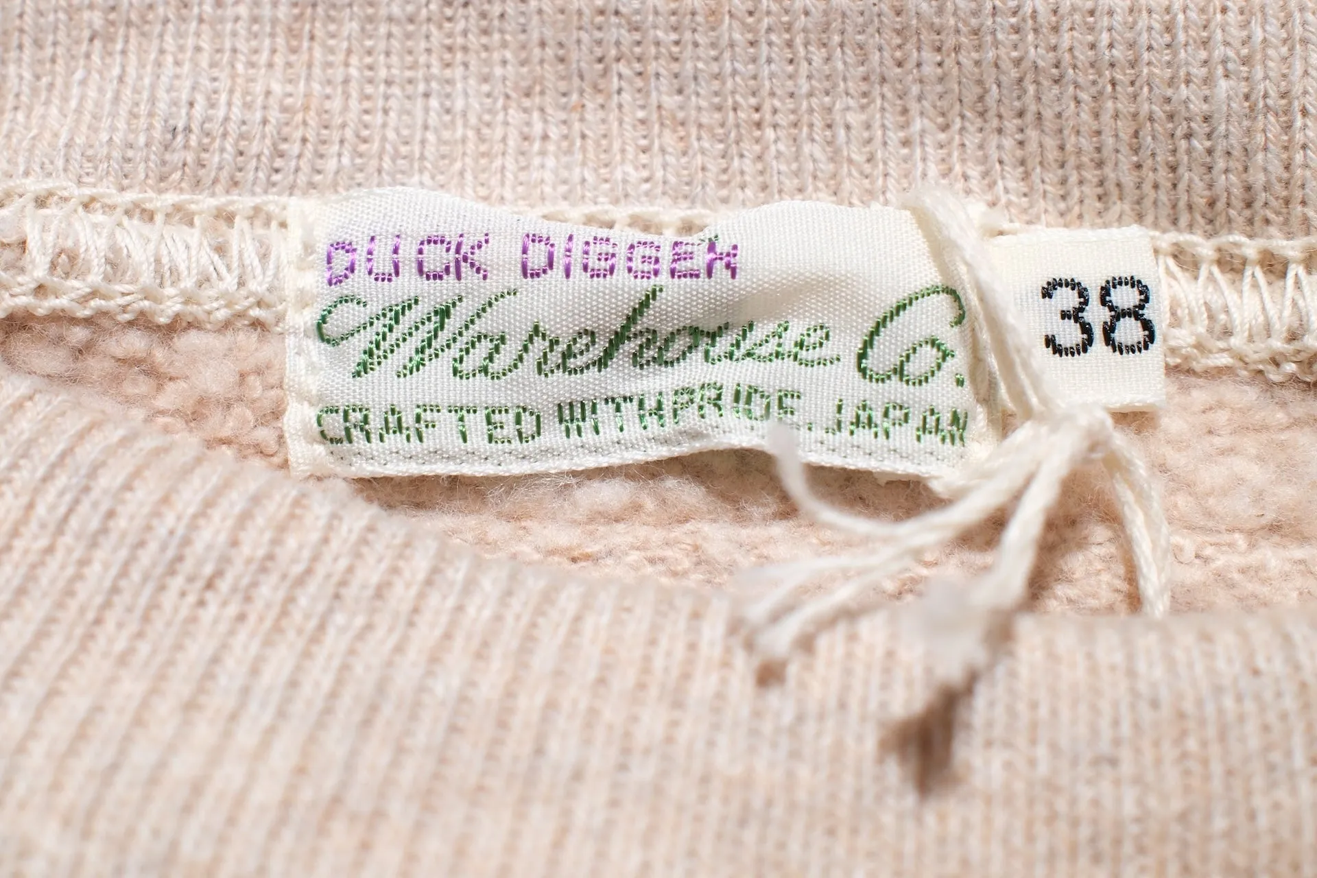 Warehouse Lot.469 10oz Loopwheeled "Chin-Snap" Pull Over (Oatmeal)