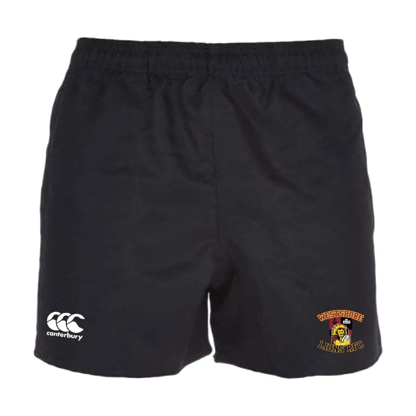 Westshore Lions Professional Polyester Rugby Short by Canterbury