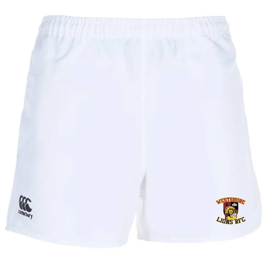 Westshore Lions Professional Polyester Rugby Short by Canterbury