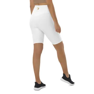 White Chaitanya Abara Biker Shorts