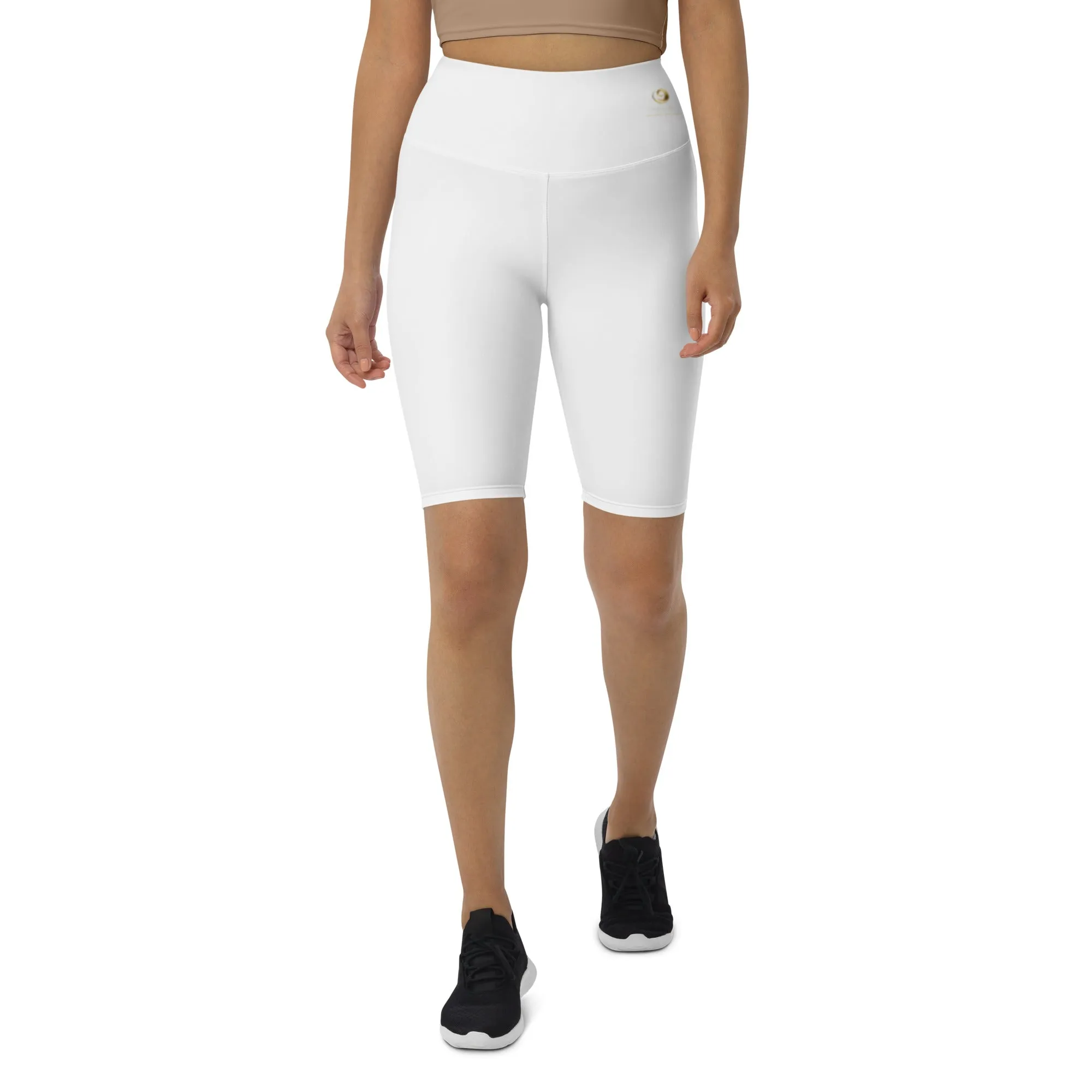 White Chaitanya Abara Biker Shorts