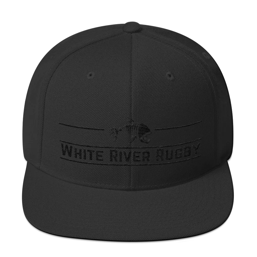 White River Black Out Snapback Hat