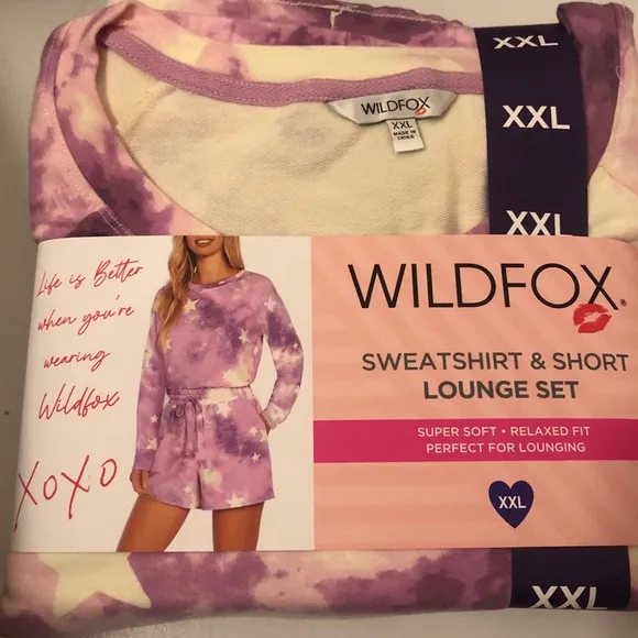 Wildfox tie dye with stars lounge set. NWT various size