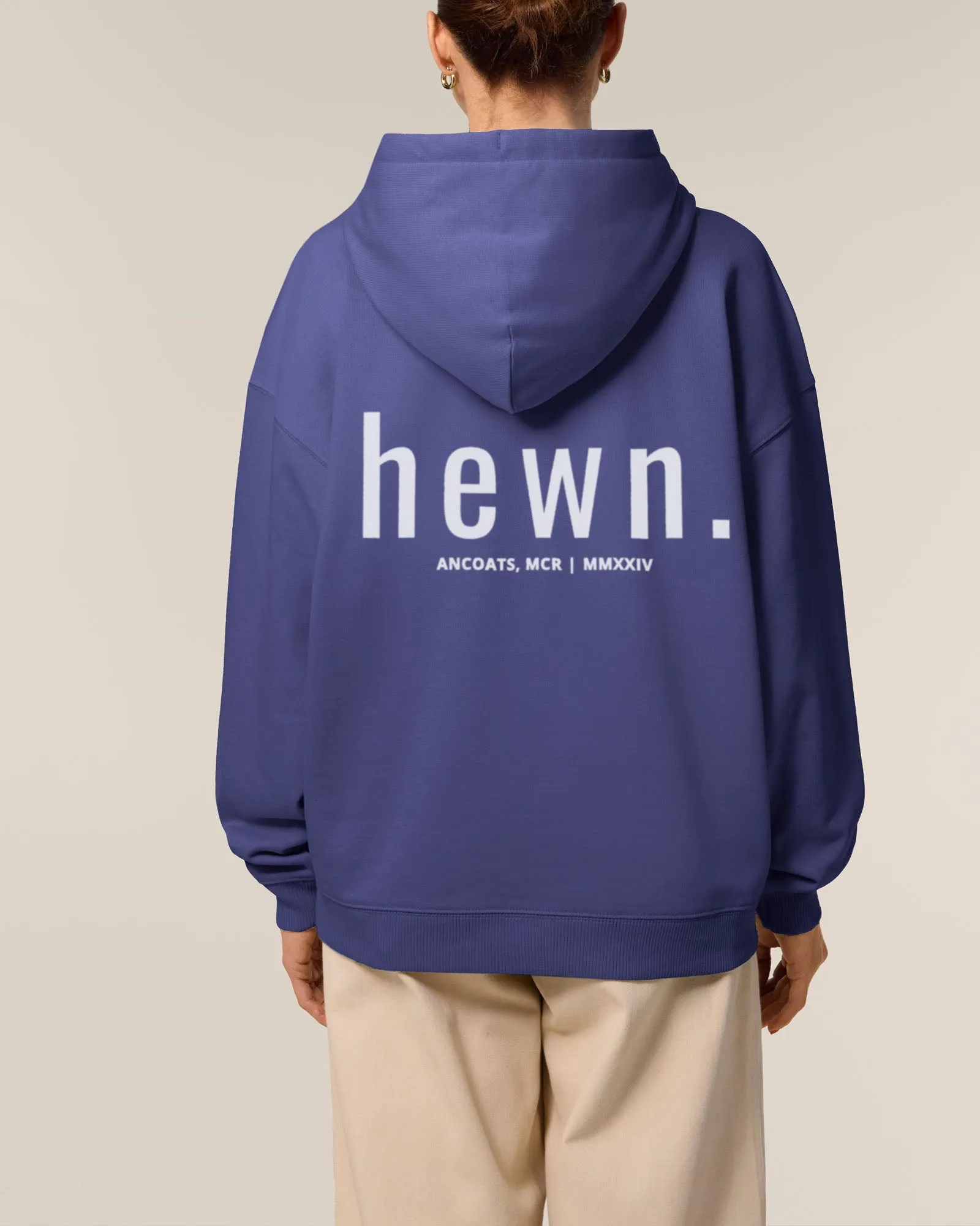 Women's Organic Cotton Signature Oversized Hoodie | Dusk Purple