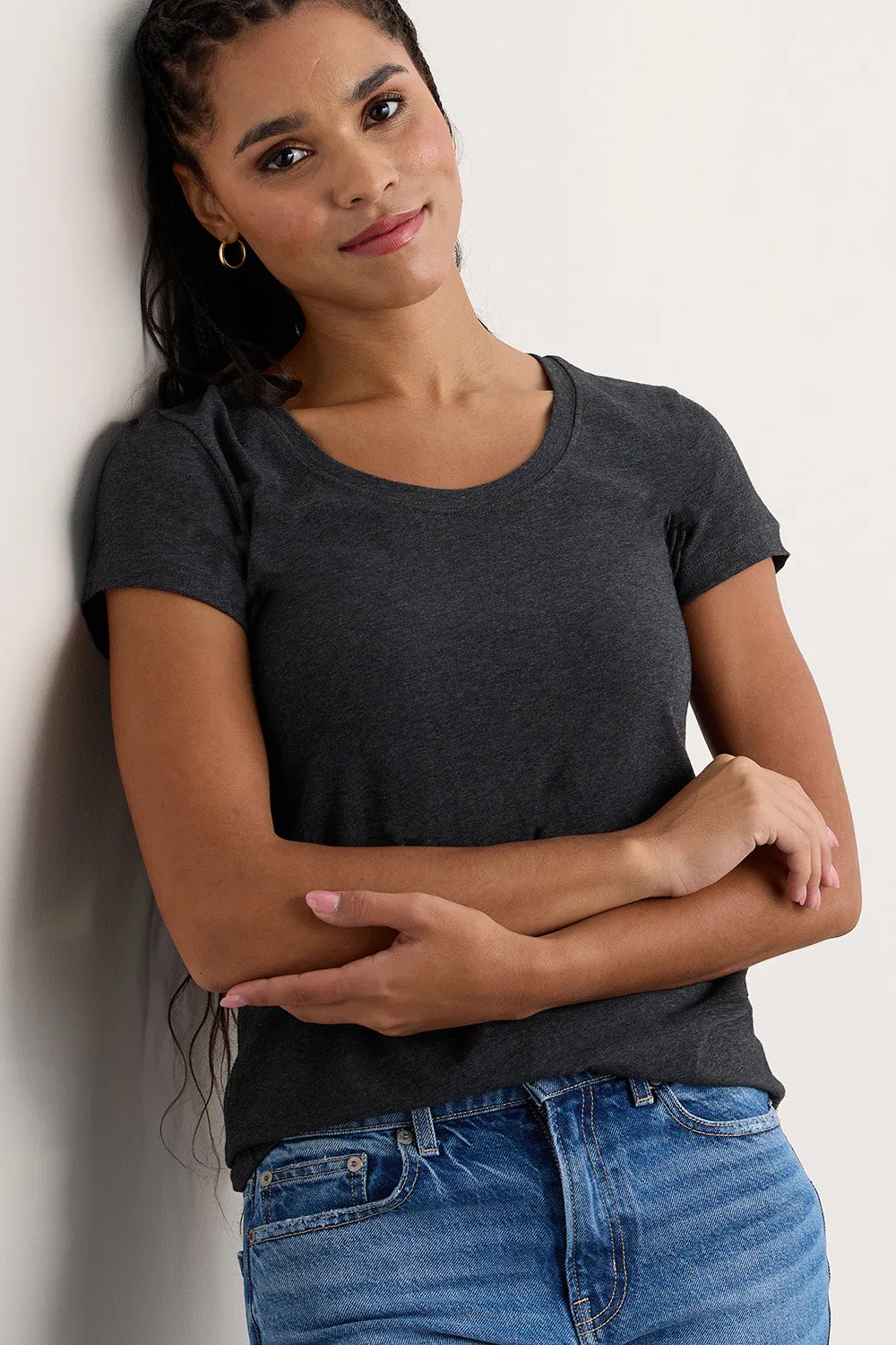 Women's Organic Scoop Neck Tee