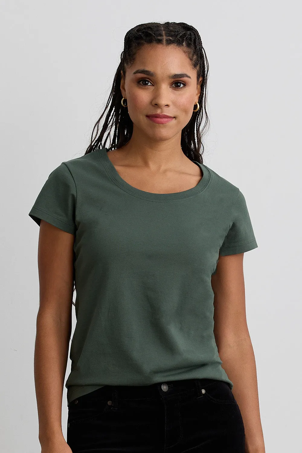 Women's Organic Scoop Neck Tee
