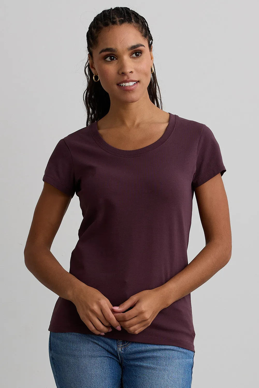 Women's Organic Scoop Neck Tee