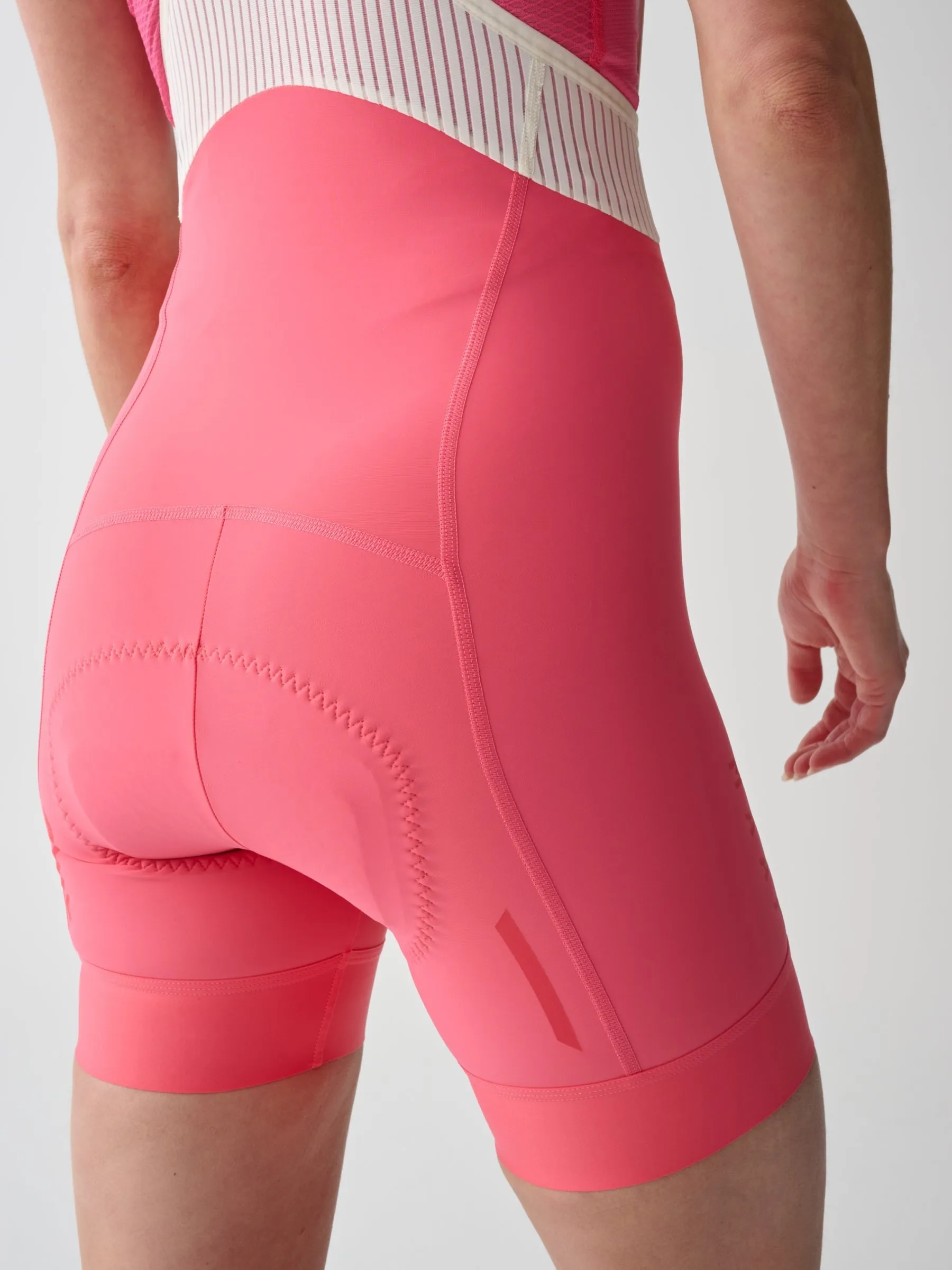 Women's Short Team Bib Evo Vivid Pink