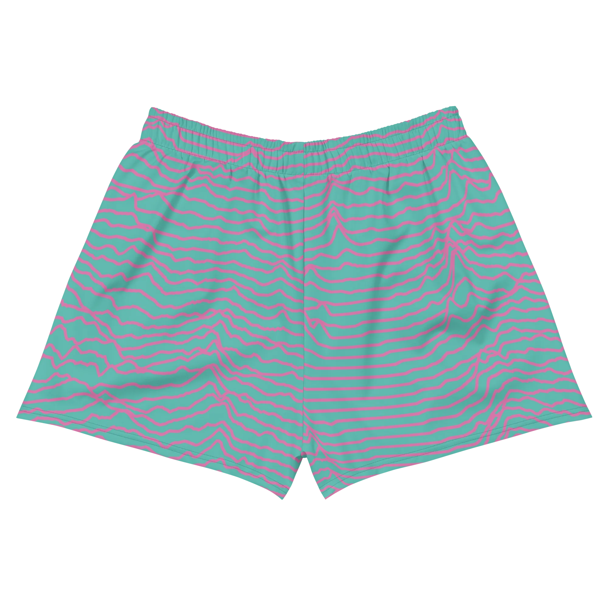 Women's Summit Shorts - Teal & Sunset Pink