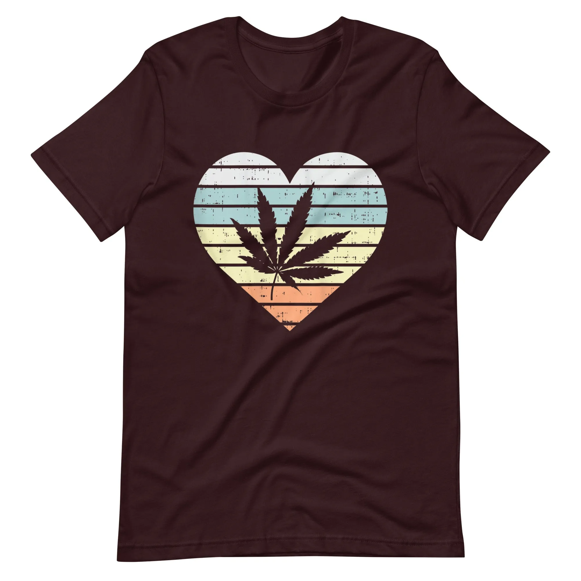 Womens-Weed-Cannabis-Heart-Unisex t-shirt