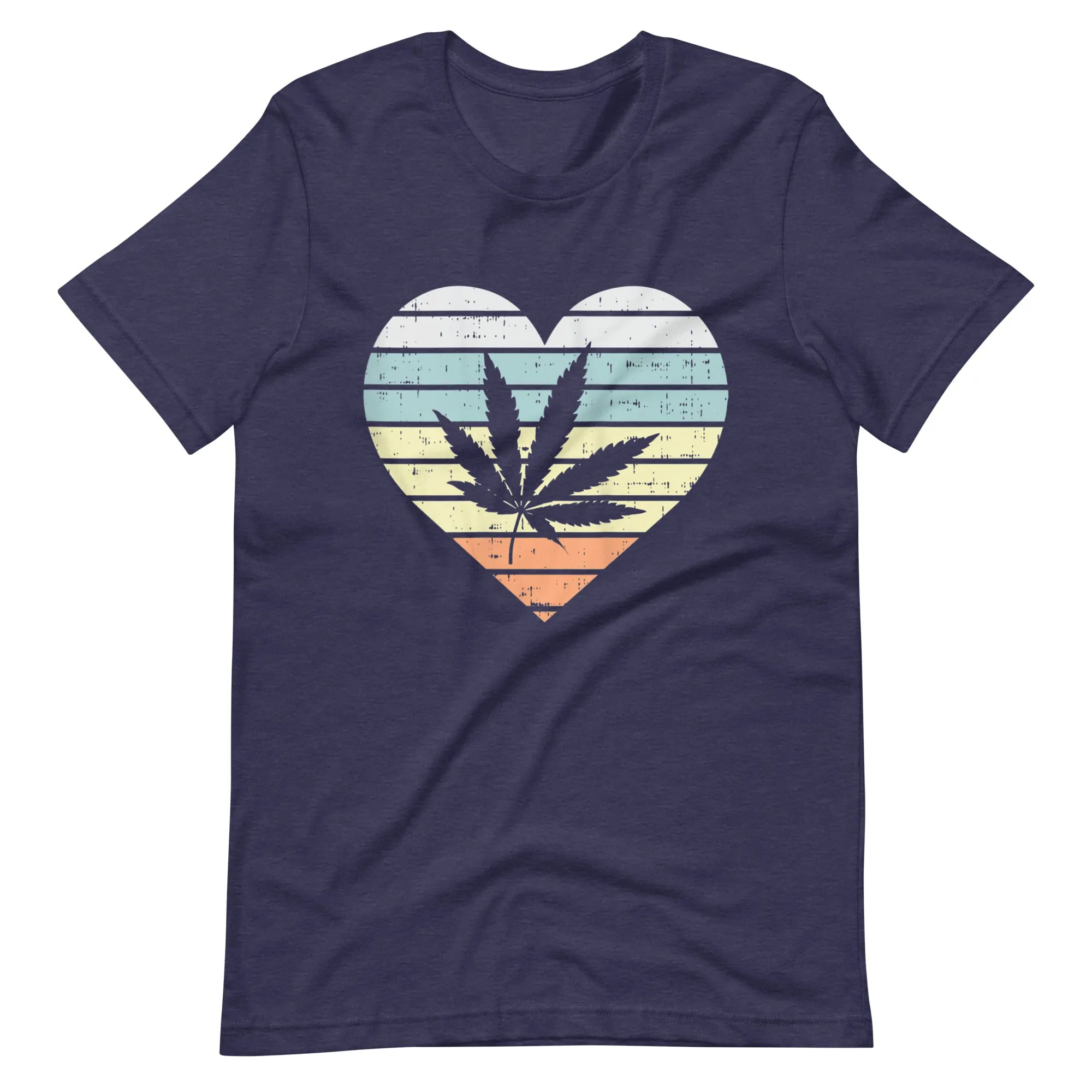 Womens-Weed-Cannabis-Heart-Unisex t-shirt