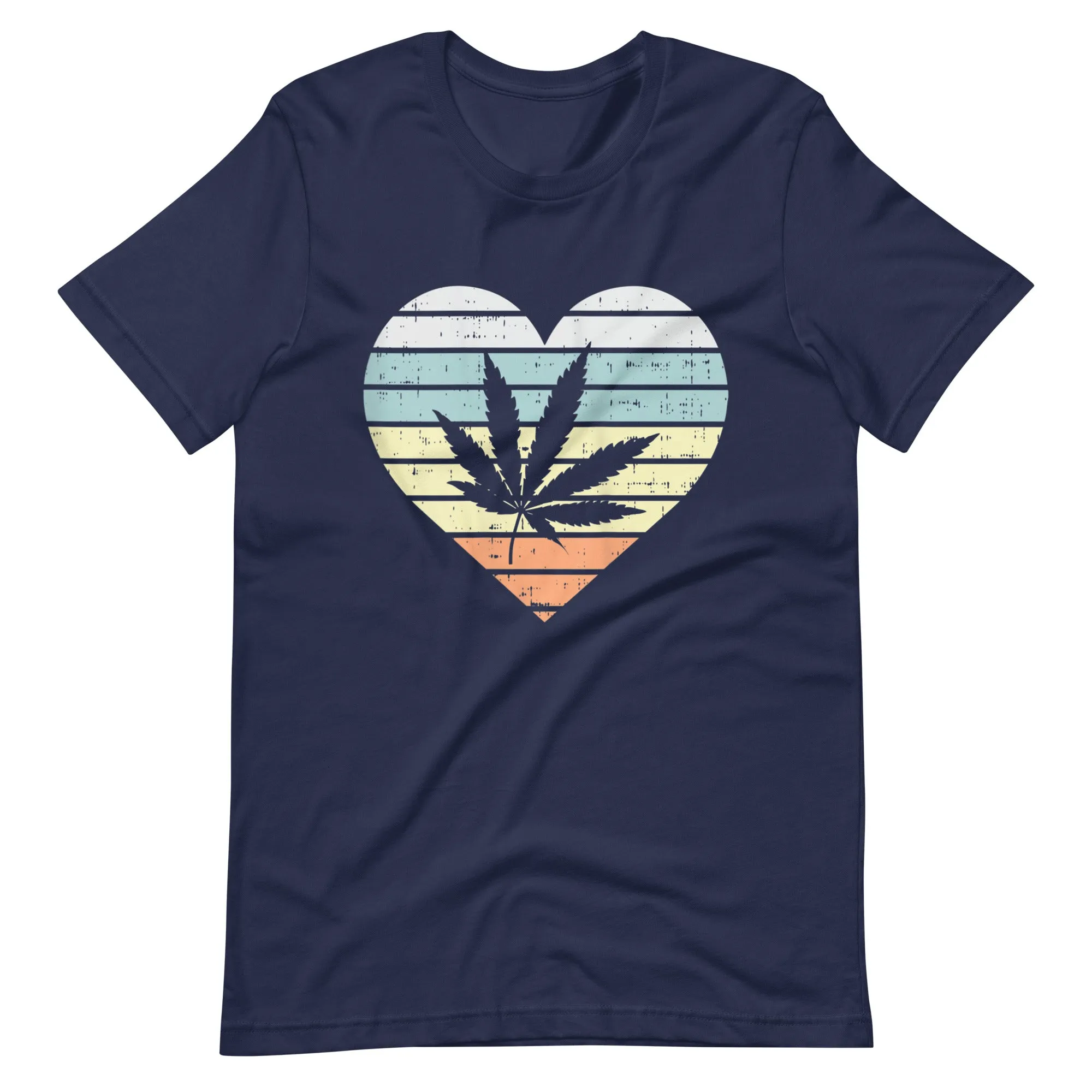 Womens-Weed-Cannabis-Heart-Unisex t-shirt