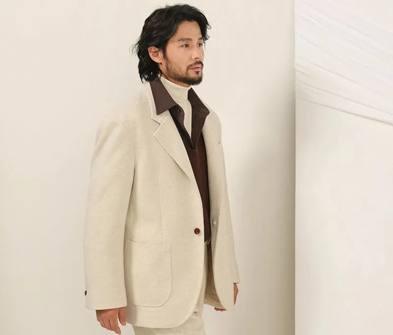 Wool Acetate Blend Suit Set