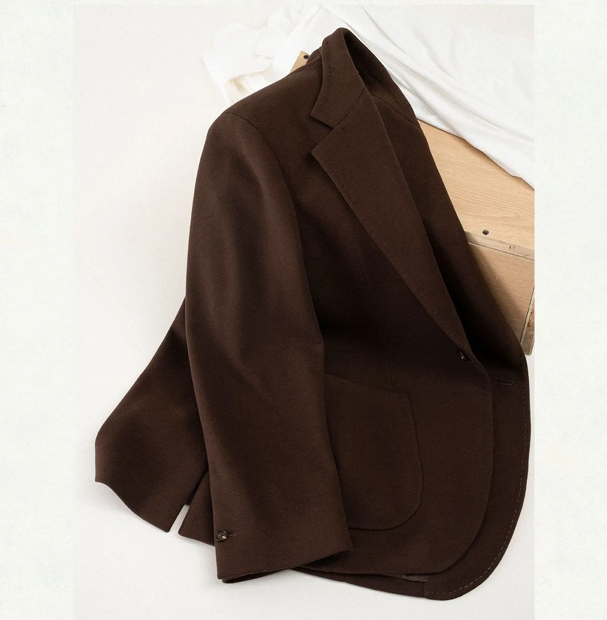 Wool Acetate Blend Suit Set