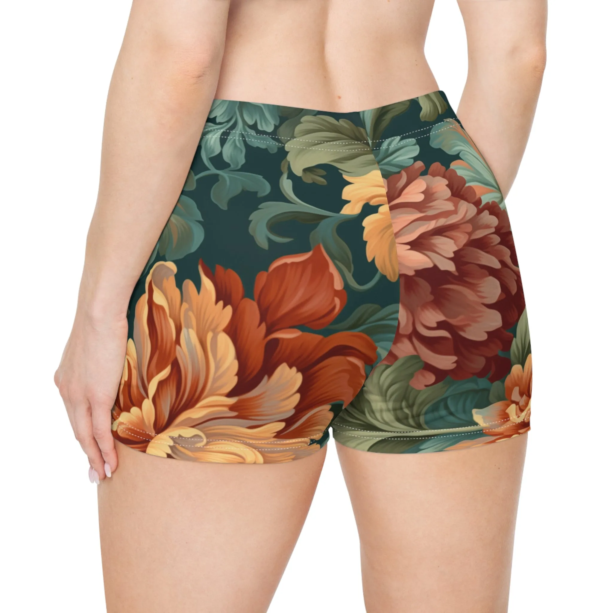 Workout Shorts - Sun Grasse Floral