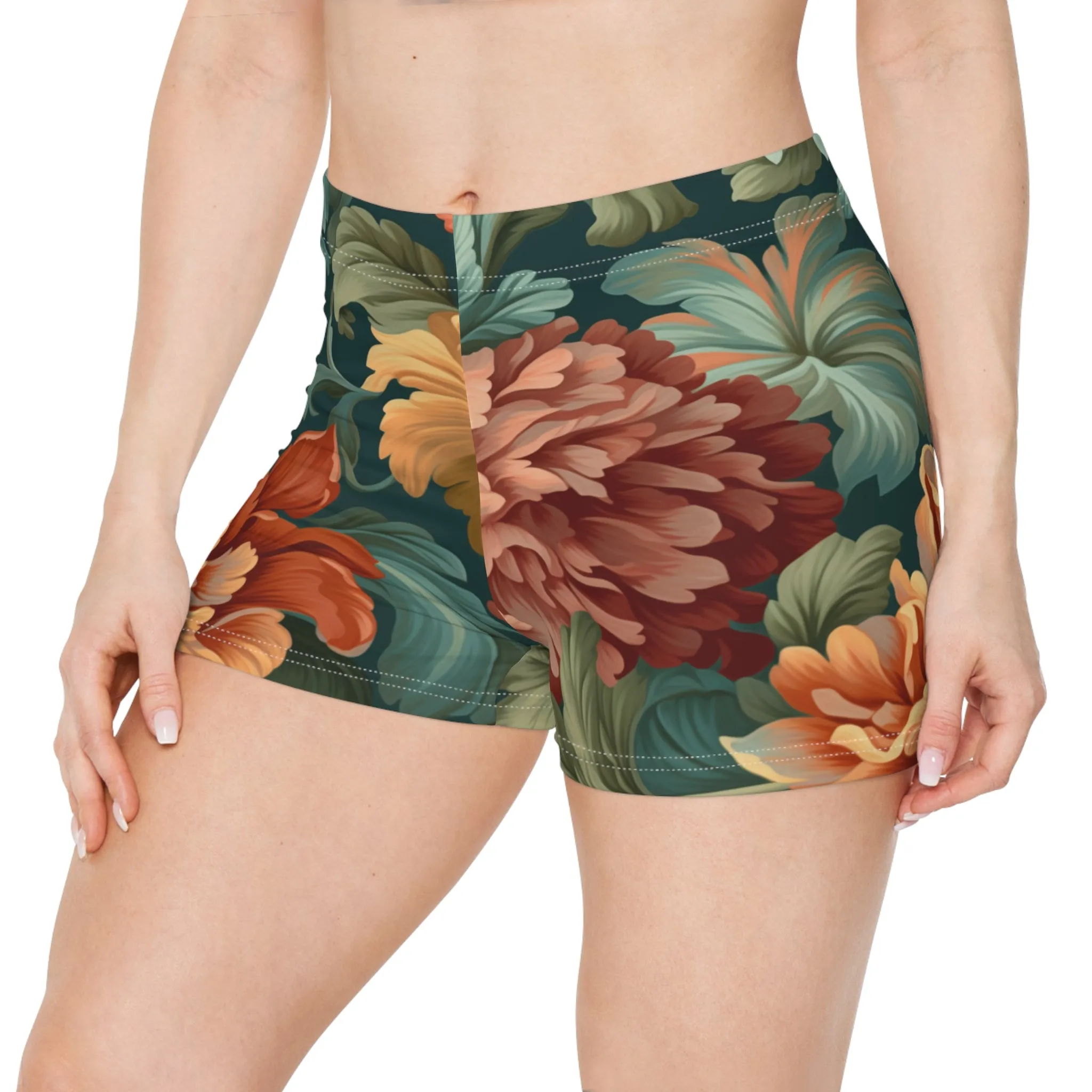 Workout Shorts - Sun Grasse Floral