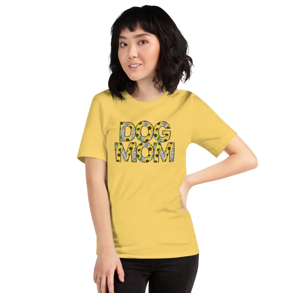 Yellow Sunflowers Dog Mom T-Shirt