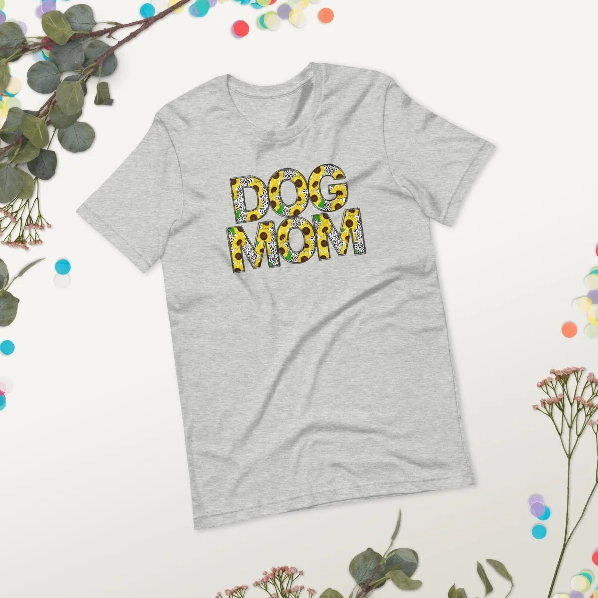Yellow Sunflowers Dog Mom T-Shirt