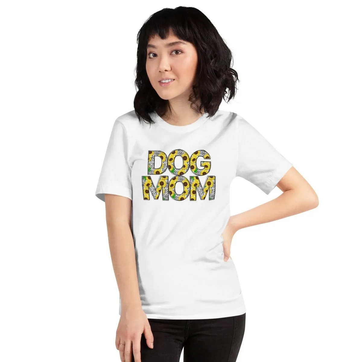 Yellow Sunflowers Dog Mom T-Shirt