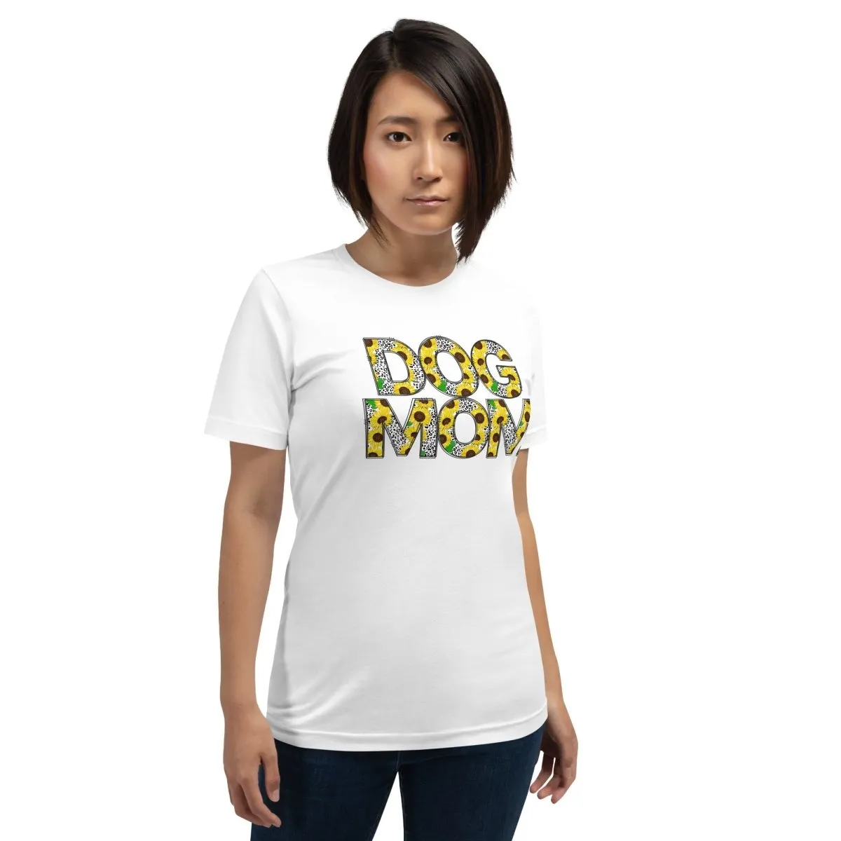 Yellow Sunflowers Dog Mom T-Shirt
