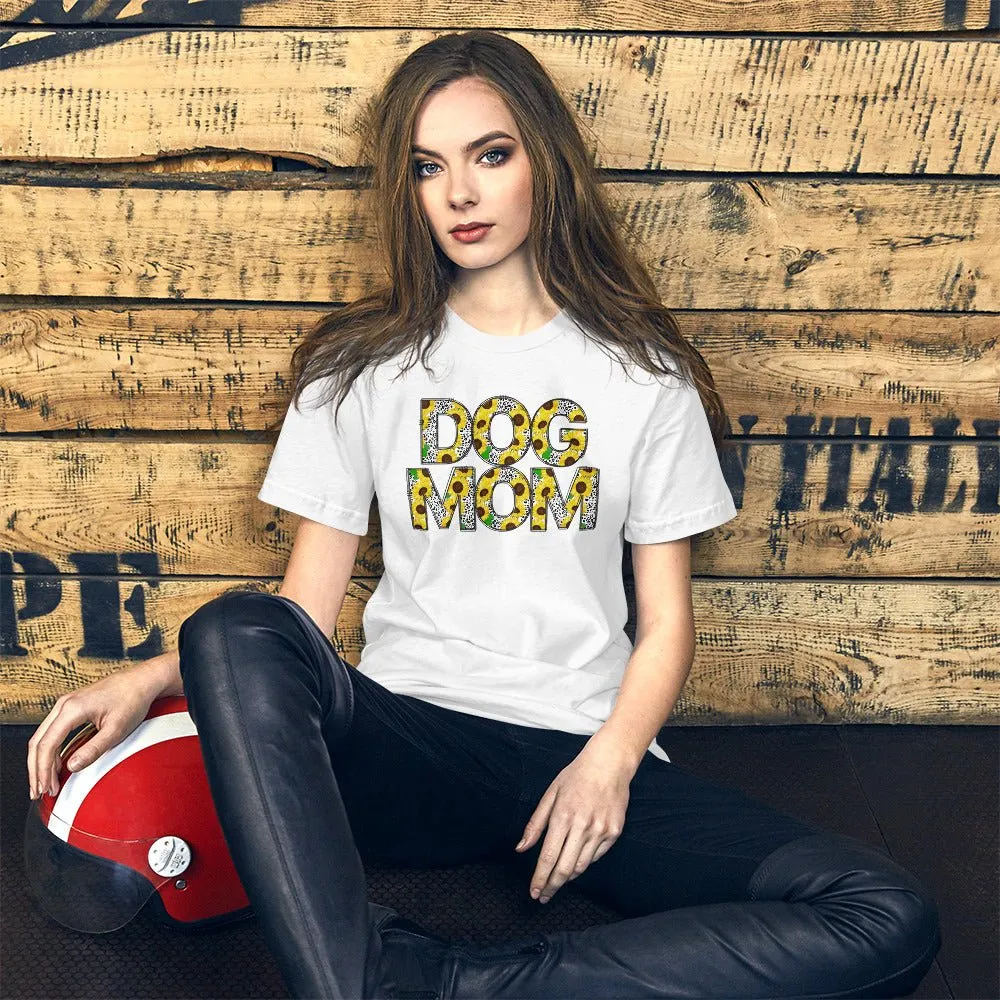 Yellow Sunflowers Dog Mom T-Shirt