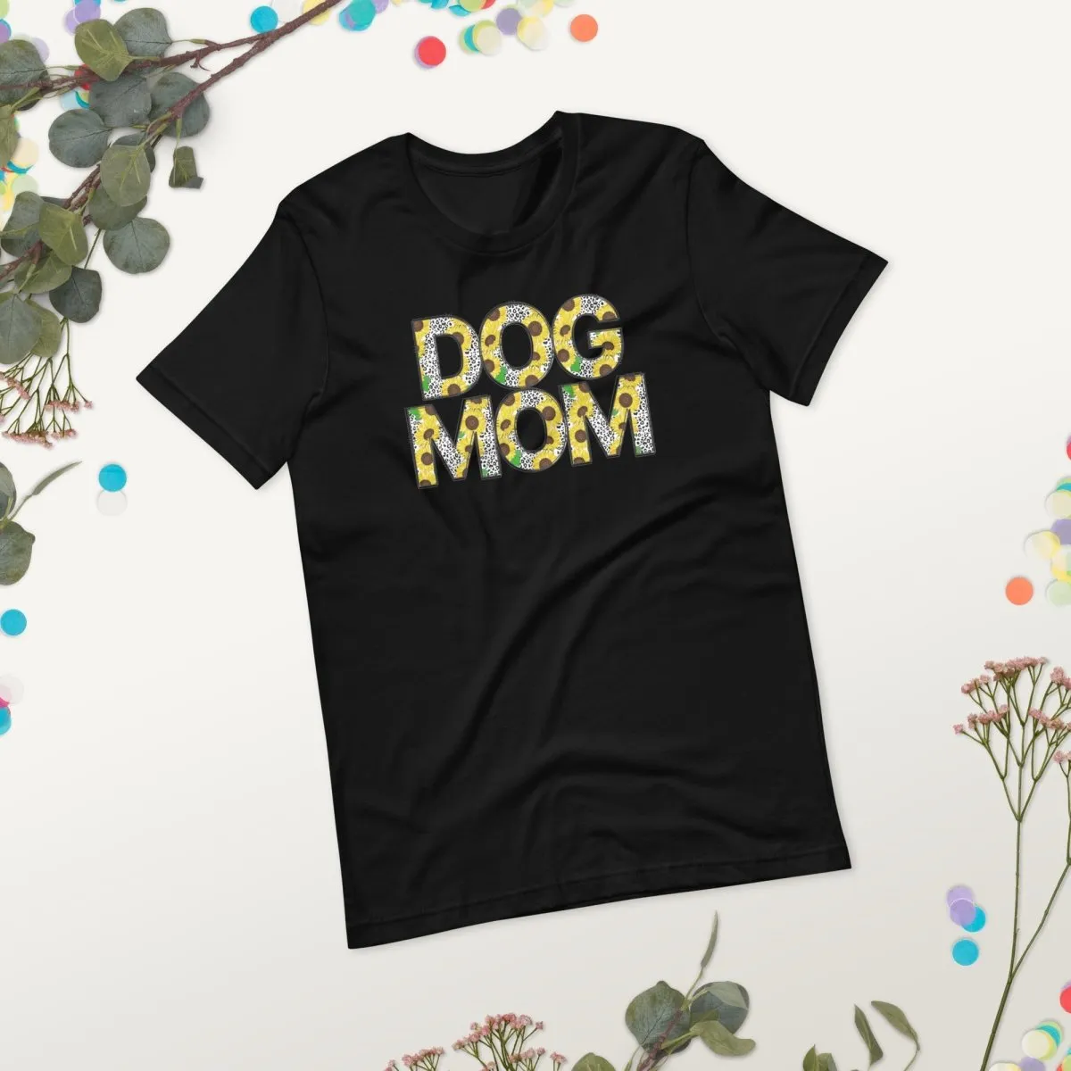Yellow Sunflowers Dog Mom T-Shirt