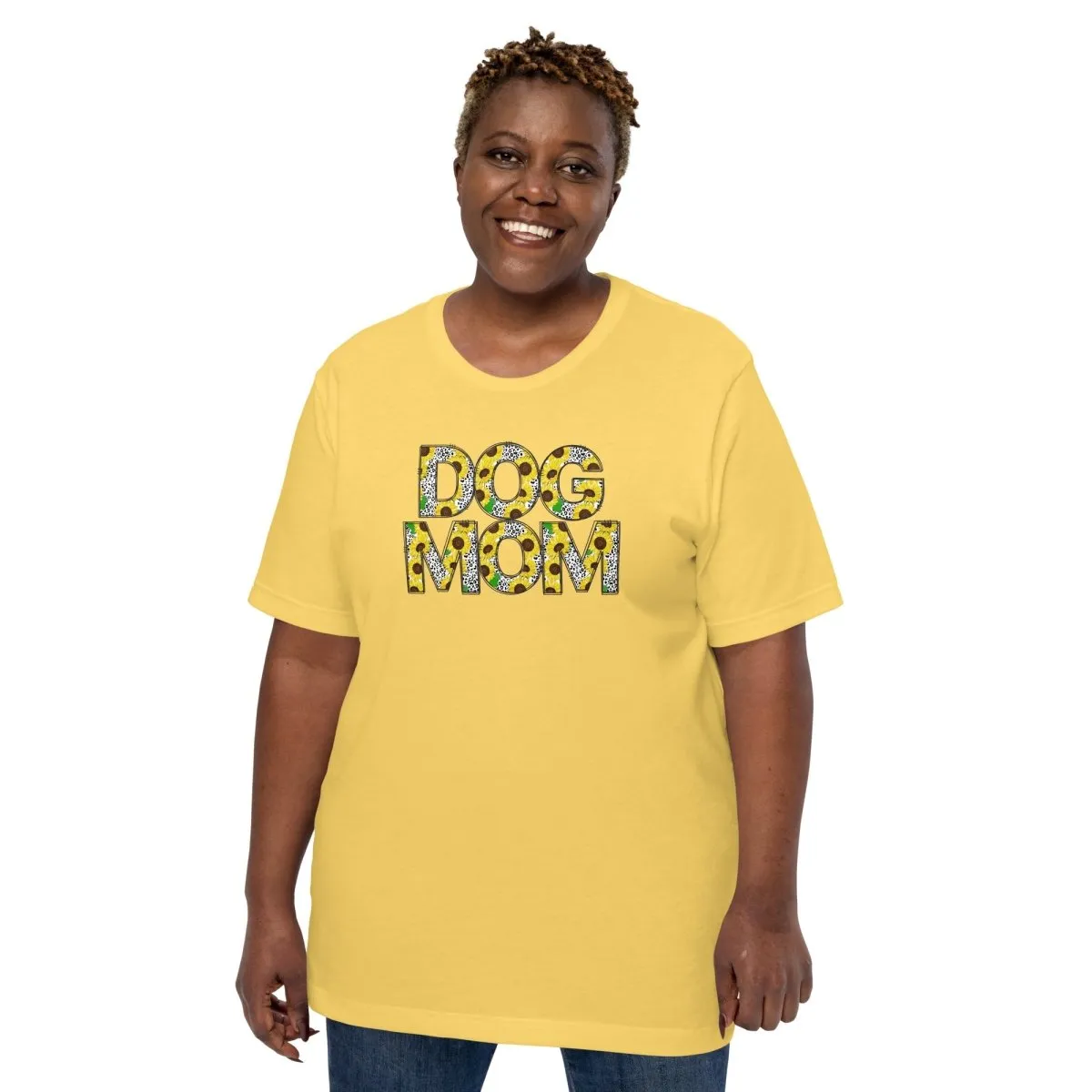 Yellow Sunflowers Dog Mom T-Shirt