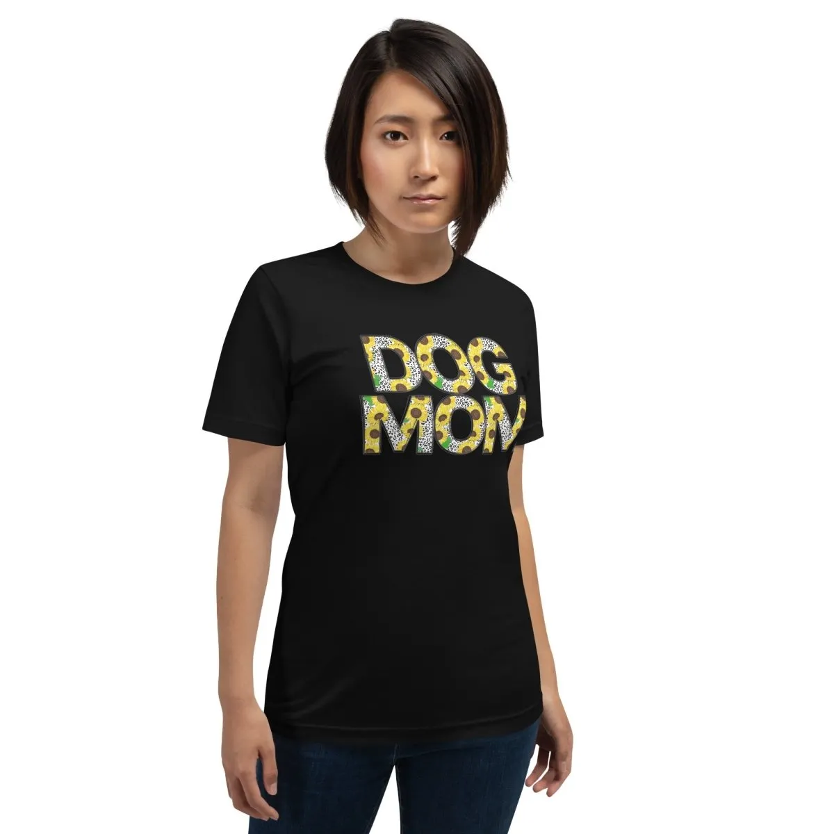 Yellow Sunflowers Dog Mom T-Shirt