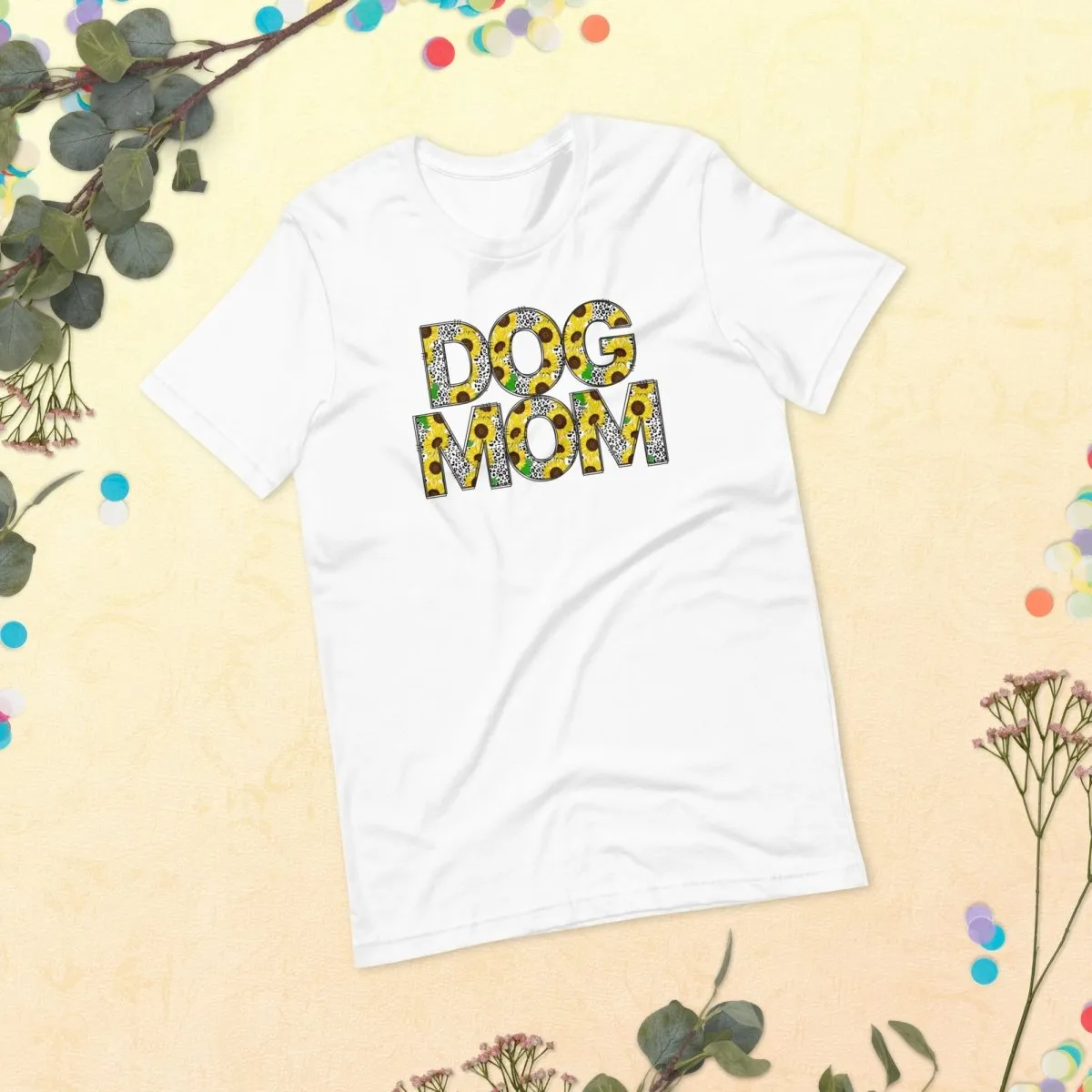 Yellow Sunflowers Dog Mom T-Shirt