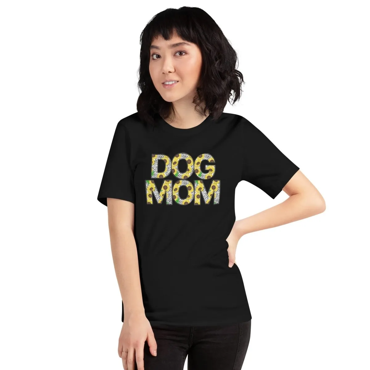 Yellow Sunflowers Dog Mom T-Shirt