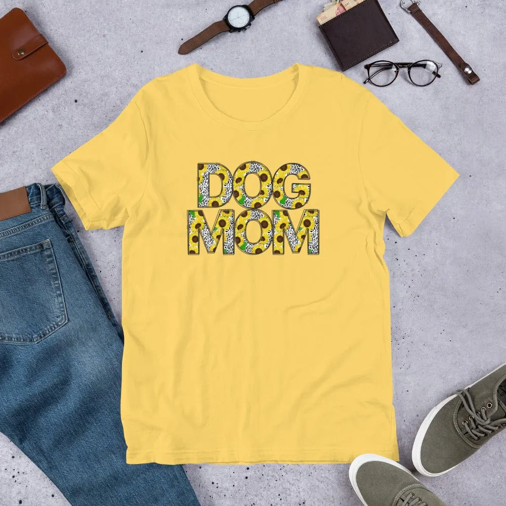 Yellow Sunflowers Dog Mom T-Shirt