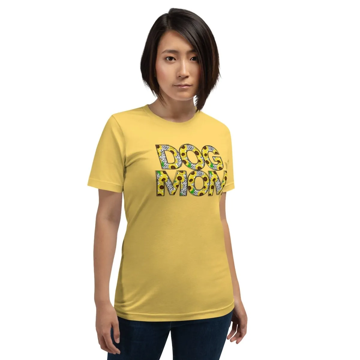 Yellow Sunflowers Dog Mom T-Shirt