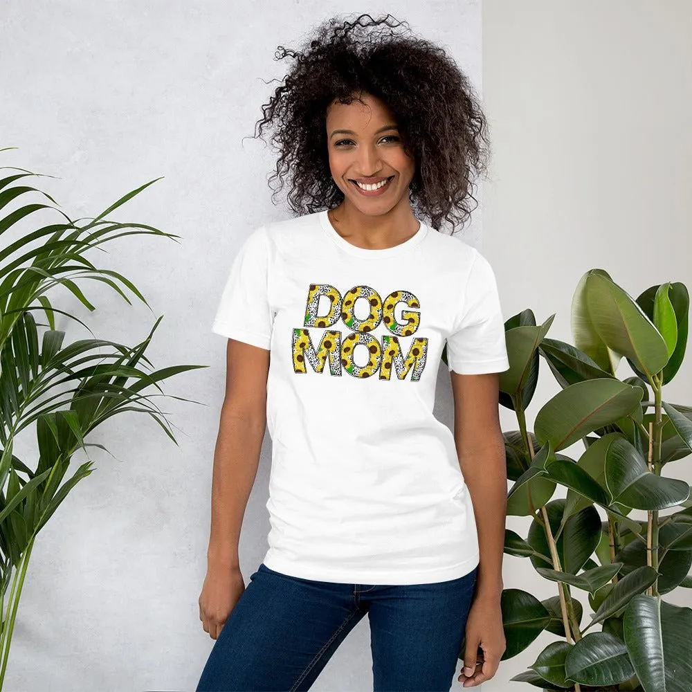Yellow Sunflowers Dog Mom T-Shirt