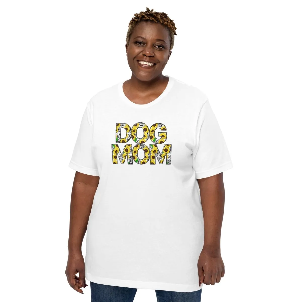 Yellow Sunflowers Dog Mom T-Shirt
