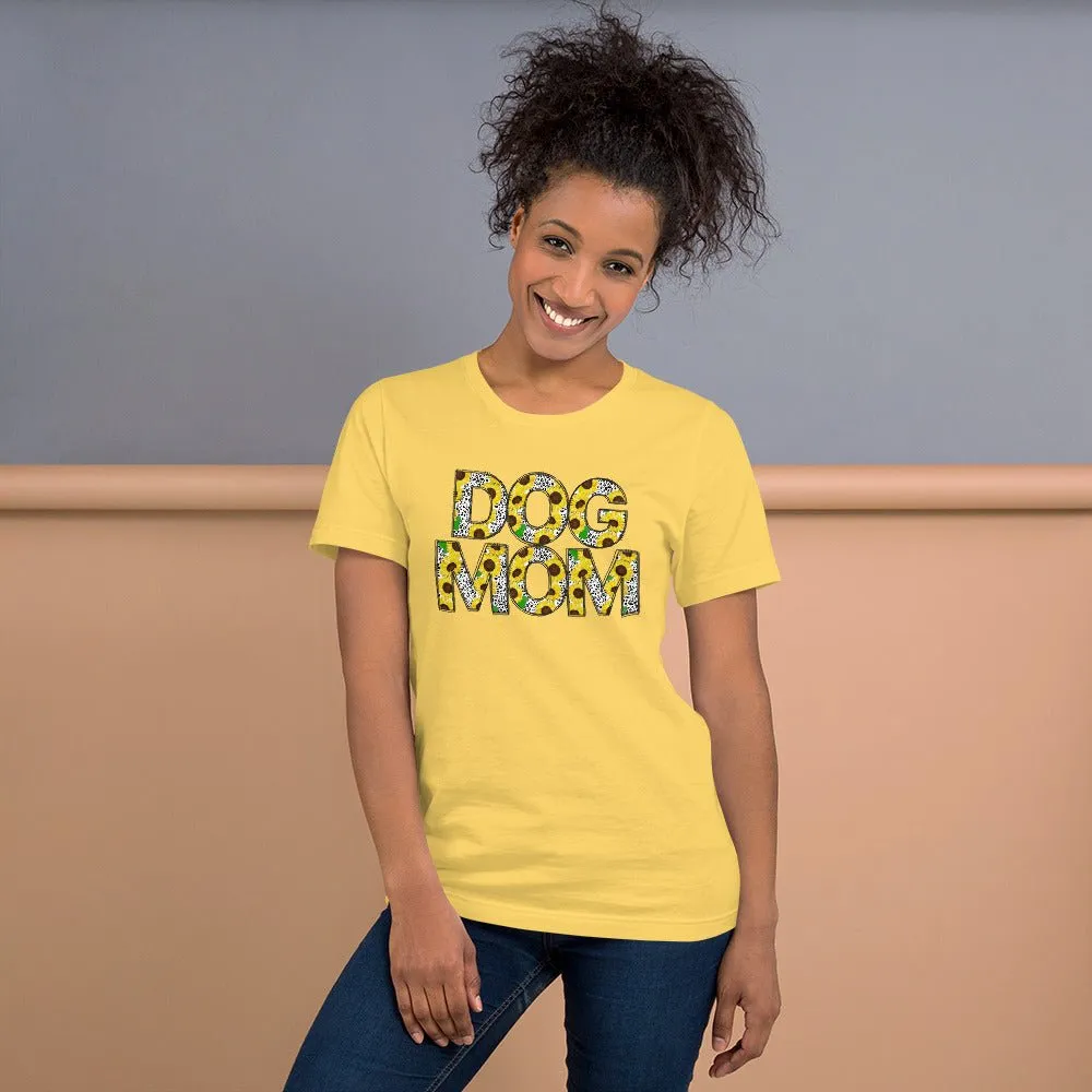Yellow Sunflowers Dog Mom T-Shirt