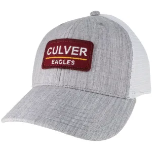 Youth Mid-Pro Snapback Hat- Melange Grey / White Trucker
